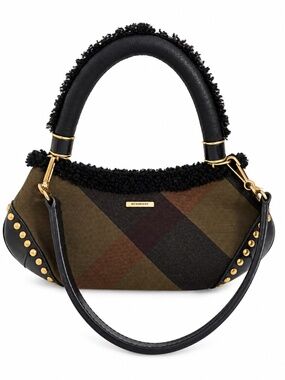 Burberry Prorsum Brown Cadet Shearling Bag